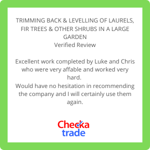 Image of customer testimonial taken from check a trade